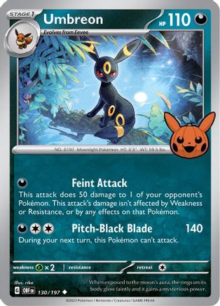 Umbreon 130 Trick or Trade BOOster Bundle 2024 - Uncommon