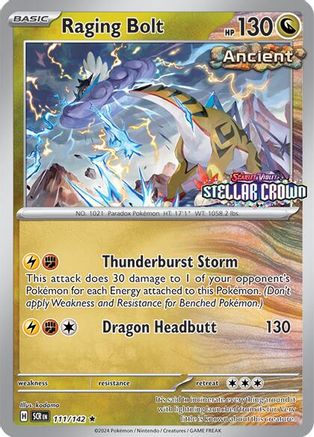 Raging Bolt (Cosmo Holo) (Best Buy) 111 - Holofoil Miscellaneous Cards & Products - Rare