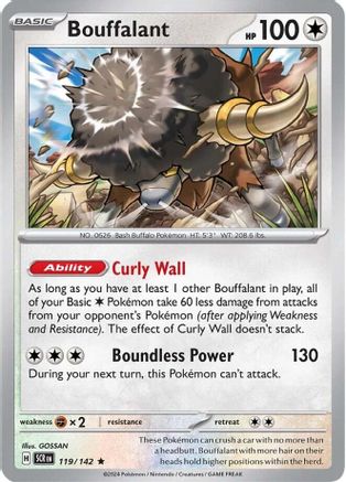 Bouffalant 119/142 Deck Exclusives - Rare