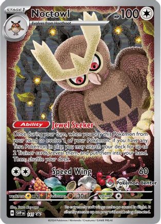 Noctowl (Pokemon Center Exclusive) 141 - Holofoil SV Scarlet & Violet Promo Cards - Promo