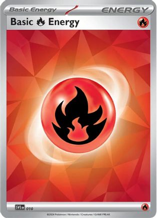 Basic Fire Energy 010 - Holofoil SVE Scarlet & Violet Energies - Common