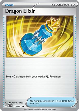 Dragon Elixir 172 - Reverse Holofoil SV08 Surging Sparks - Uncommon