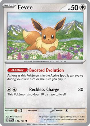 Eevee 143 SV08 Surging Sparks - Common