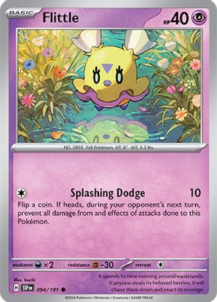 Flittle 094 - Reverse Holofoil SV08 Surging Sparks - Common
