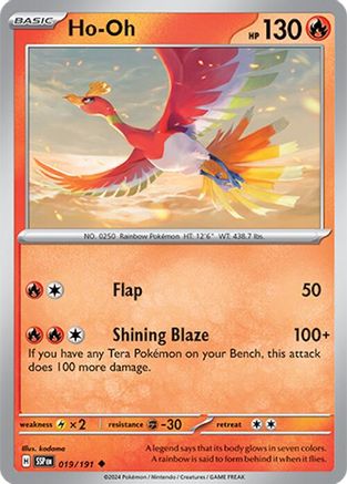 Ho-Oh 019 SV08 Surging Sparks - Uncommon