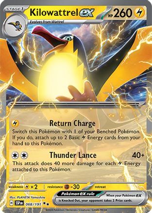 Kilowattrel ex 068 SV08 Surging Sparks - Double Rare