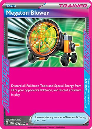 Megaton Blower 182 - Holofoil SV08 Surging Sparks - ACE SPEC Rare