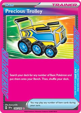 Precious Trolley 185 - Holofoil SV08 Surging Sparks - ACE SPEC Rare