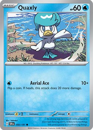 Quaxly 050 - Reverse Holofoil SV08 Surging Sparks - Common