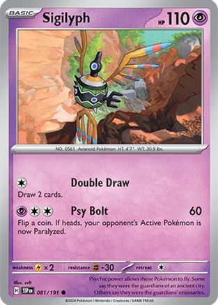 Sigilyph 081 SV08 Surging Sparks - Common