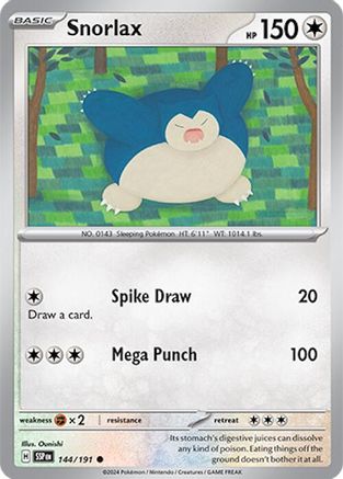 Snorlax 144 SV08 Surging Sparks - Common