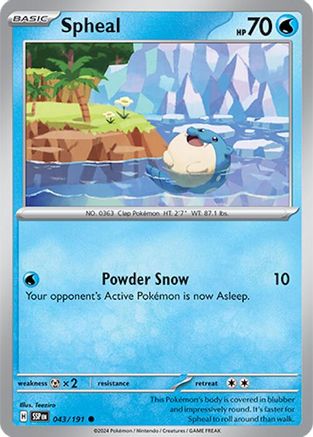 Spheal 043/191 SV08 Surging Sparks - Common
