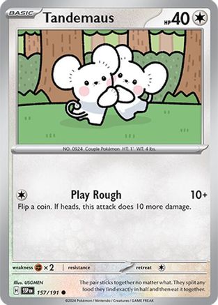Tandemaus 157 - Reverse Holofoil SV08 Surging Sparks - Common