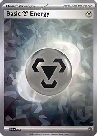 Basic Metal Energy (Cracked Ice Holo) 016 - Holofoil SVE Scarlet & Violet Energies - Common