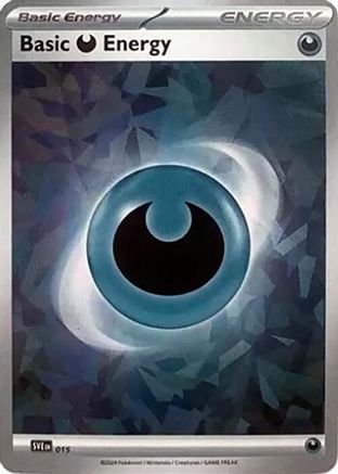 Basic Darkness Energy (Cracked Ice Holo) 015 - Holofoil SVE Scarlet & Violet Energies - Common