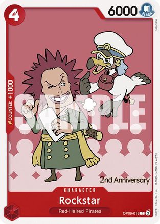Rockstar (OP09-016) - Emperors in the New World: 2nd Anniversary Tournament Cards