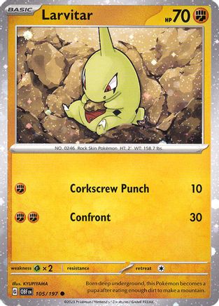 Larvitar (Cosmos Holo) 105/197 - Holofoil Miscellaneous Cards & Products - Common