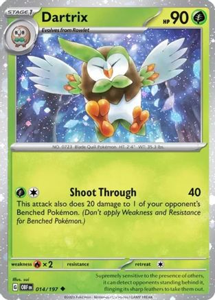 Dartrix (Cosmos Holo) 014/197 - Holofoil Miscellaneous Cards & Products - Uncommon