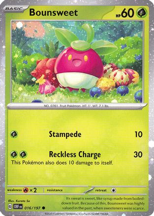 Bounsweet (Cosmos Holo) 016/197 - Holofoil Miscellaneous Cards & Products - Common