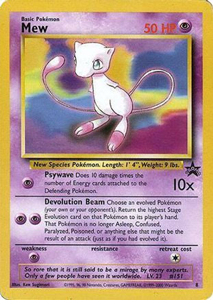 Mew (Glossy Finish) 008 WoTC Promo - Promo
