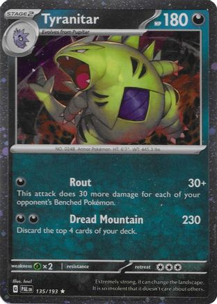 Tyranitar (Cosmo Foil) 135/193 - Holofoil Miscellaneous Cards & Products - Promo