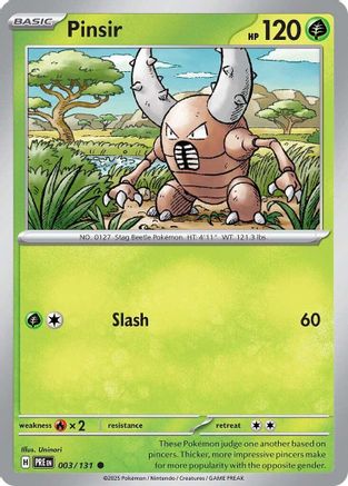 Pinsir 003 SV Prismatic Evolutions - Common