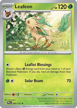 Leafeon 005 - Holofoil SV Prismatic Evolutions - Rare