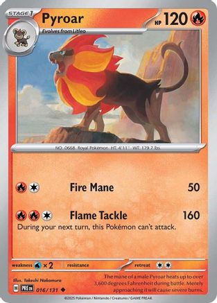 Pyroar 016 SV Prismatic Evolutions - Uncommon