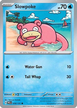 Slowpoke 018 - Reverse Holofoil SV Prismatic Evolutions - Common