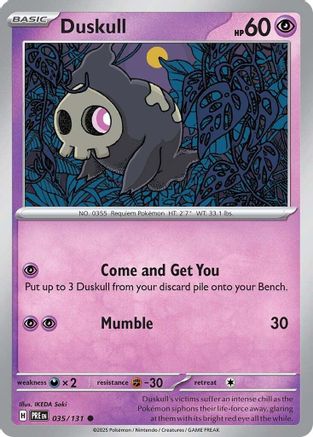 Duskull 035 SV Prismatic Evolutions - Common