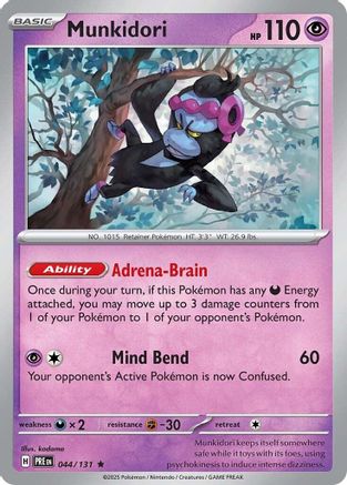 Munkidori 044 - Holofoil SV Prismatic Evolutions - Rare