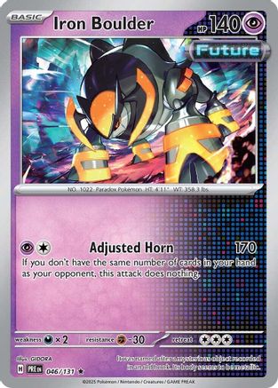 Iron Boulder 046 - Holofoil SV Prismatic Evolutions - Rare