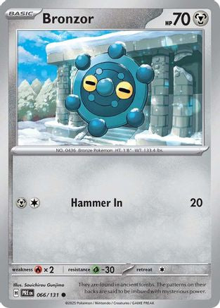Bronzor 066 - Reverse Holofoil SV Prismatic Evolutions - Common