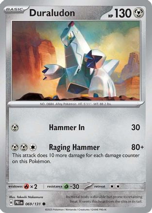 Duraludon 069 - Reverse Holofoil SV Prismatic Evolutions - Common