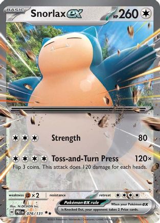 Snorlax ex 076 - Holofoil SV Prismatic Evolutions - Double Rare