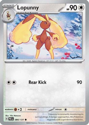 Lopunny 084 - Reverse Holofoil SV Prismatic Evolutions - Common