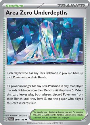 Area Zero Underdepths 094 SV Prismatic Evolutions - Uncommon
