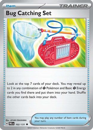 Bug Catching Set 102 - Reverse Holofoil SV Prismatic Evolutions - Uncommon