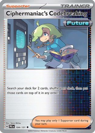 Ciphermaniac's Codebreaking 104 SV Prismatic Evolutions - Uncommon