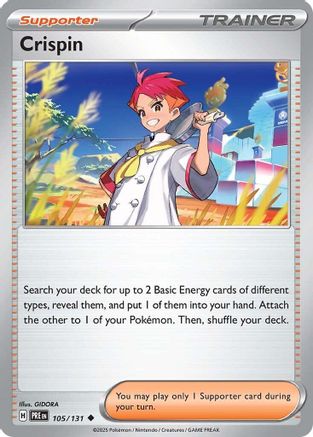 Crispin 105/131 - Reverse Holofoil SV Prismatic Evolutions - Uncommon
