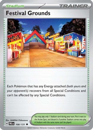 Festival Grounds 108 - Reverse Holofoil SV Prismatic Evolutions - Uncommon