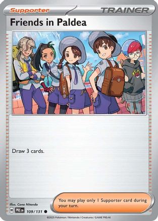 Friends in Paldea 109/131 - Reverse Holofoil SV Prismatic Evolutions - Common