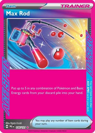 Max Rod 116 - Holofoil SV Prismatic Evolutions - ACE SPEC Rare