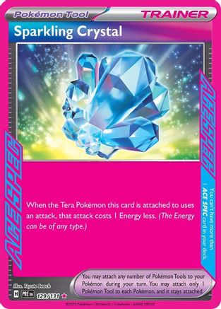 Sparkling Crystal 129 - Holofoil SV Prismatic Evolutions - ACE SPEC Rare