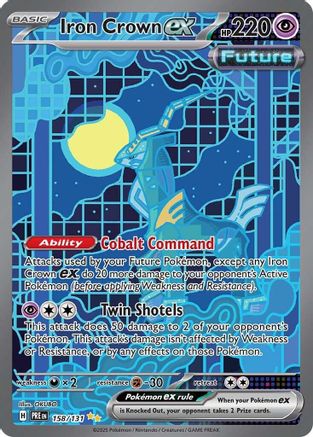Iron Crown ex 158 - Holofoil SV Prismatic Evolutions - Special Illustration Rare