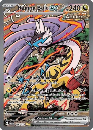 Raging Bolt ex 166 - Holofoil SV Prismatic Evolutions - Special Illustration Rare