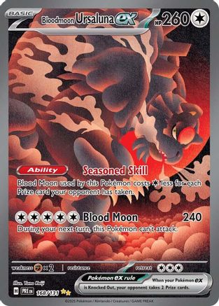 Bloodmoon Ursaluna ex 168 - Holofoil SV Prismatic Evolutions - Special Illustration Rare