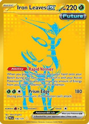 Iron Leaves ex 176 - Holofoil SV Prismatic Evolutions - Hyper Rare