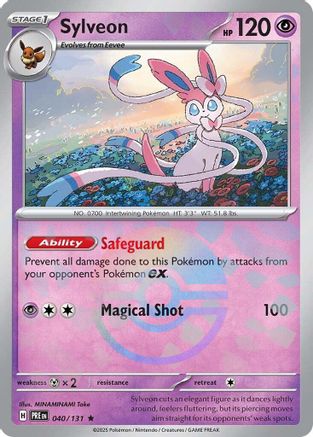 Sylveon (Poke Ball Pattern) 040 - Holofoil SV Prismatic Evolutions - Rare