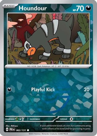 Houndour (Poke Ball Pattern) 062 - Holofoil SV Prismatic Evolutions - Common